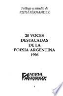 20 voces destacadas de la poesía argentina, 1996