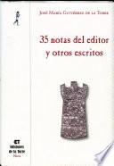 Libro 35 notas del editor y otros escritos