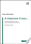 Libro A ciascuno il suo...