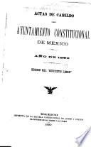 Actas de Cabildo del Ayuntamiento constitucional de México