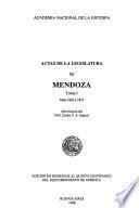 Actas de la Legislatura de Mendoza: Años 1820 a 1827