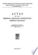 Actas de las primeras [i.e. segundas] Jornadas Matemáticas Hispano-Lusitanas, celebradas en Madrid ... los días 24 al 28 de abril de 1973