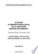 Actas del IV Simposio Internacional de la Asociación Española de Semiótica