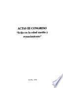 Actas III Congreso de Historia