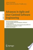Libro Advances in Agile and User-Centred Software Engineering