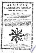 Almanak y calendario general para el año de 1793