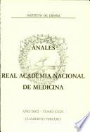 Anales de la Real Academia Nacional de Medicina - 2002 - Tomo CXIX - Cuaderno 3