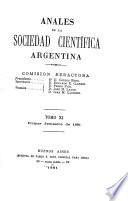 Libro Anales de la Sociedad Científica Argentina