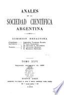 Libro Anales de la Sociedad Científica Argentina