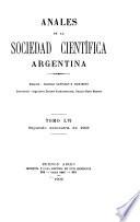 Libro Anales de la Sociedad Científica Argentina