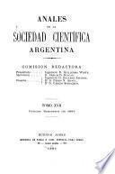 Libro Anales de la Sociedad Científica Argentina