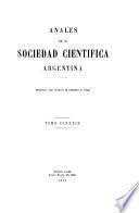 Libro Anales de la Sociedad Científica Argentina