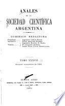 Libro Anales de la Sociedad Científica Argentina