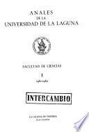 Anales de la Universidad de la Laguna, Facultad de Ciencias
