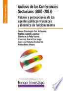 Análisis de las conferencias sectoriales (2001-2012)
