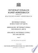 Annuaire International Des Beaux-arts