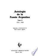 Antología de la poesía argentina: 1919-1930