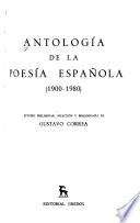 Antología de la poesía española (1900-1980)