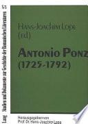 Antonio Ponz, 1725-1792