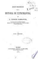 Aparato bibliográfico para la historia de Extremadura