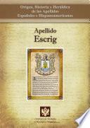 Libro Apellido Escrig