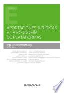 Libro Aportaciones jurídicas a la economía de plataformas