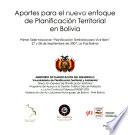 Aportes para el nuevo enfoque de planificación territorial en Bolivia