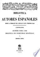 Apuntes para una biblioteca de escritoras españolas