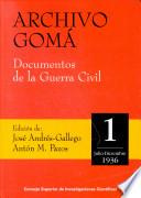 Archivo Gomá: Julio-diciembre de 1936