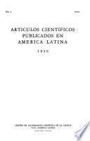 Artículos científicos publicados en América Latina