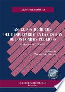 Libro Aspectos jurídicos del despilfarro en la gestión de los fondos públicos.