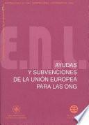 Libro Ayudas y subvenciones de la Unión Europea para las ONG