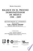 Balance en el proceso democratizador de México, 1988-2009