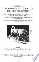 Bericht Des Internationalen Komitees Für Vogelschutz