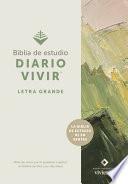 Libro Biblia de Estudio del Diario Vivir Ntv, Letra Grande