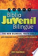 Libro Biblia Juvenil Bilingue - Piel Elaborada Vino
