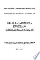 Bibliografía científica ecuatoriana sobre las Islas Galápagos