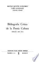 Bibliografía crítica de la poesía cubana