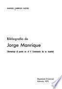 Bibliografía de Jorge Manrique ...