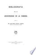 Bibliografía de la Universidad de la Habana