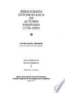 Bibliografía entomológica de autores españoles (1758-1990)