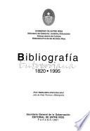Bibliografía entrerriana, 1820-1995