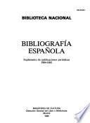 Bibliográfia española
