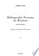 Bibliografía peruana de historia, 1940-1953