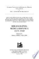 Bibliographia medica hispanica, 1475-1950: Libros y folletos, 1851-1900
