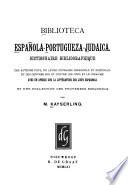 Biblioteca española-portugueza-judaica
