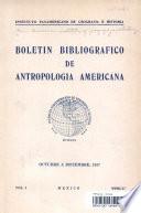 BOLETIN BIBLIOGRAFICO DE ANTROPOLOGIA AMERICANA
