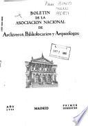 Boletín de la Asociación Nacional de Bibliotecarios, Archiveros y Arqueólogos
