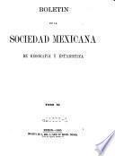 Boletín de la Sociedad Mexicana de Geografía y Estadística