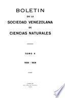 Boletín de la Sociedad Venezolana de Ciencias Naturales